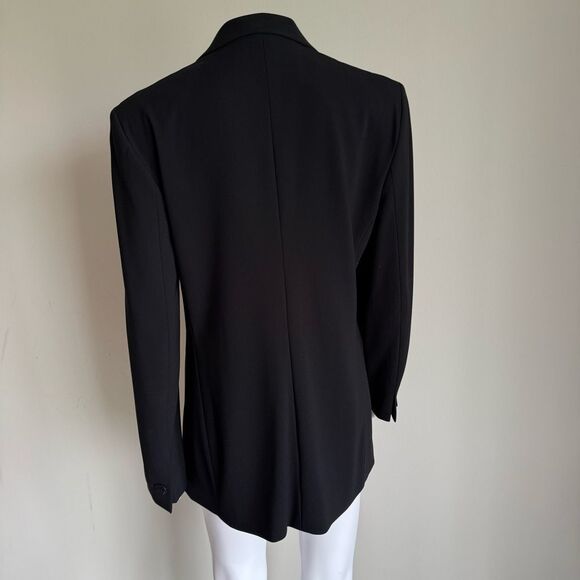 Max Mara Made In Italy Black Double Breasted Suit Jacket - Picture 4 of 7